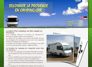 Miniature du site Location de camping-car en Provence